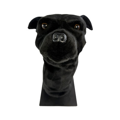 Staffy Golf Cover, black