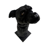 Black Staffy golf club head cover