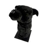Black Staffy golf club head cover