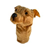 Brown Staffy golf club head cover