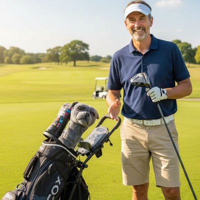 Staffy Golf Cover, Grey