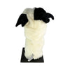 White Staffy golf club head cover back view