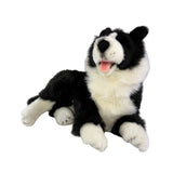 Starsky Border Collie plush toy lying