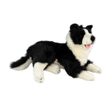 Starsky Border Collie plush toy lying