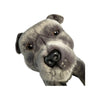 Storm - Staffy - 32cm sitting, grey