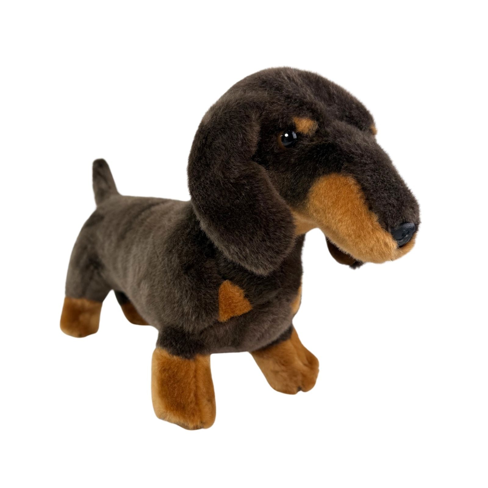 Stretch Dachshund plush toy standing