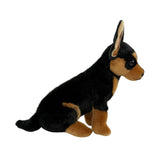 Taco chihuahua plush toy sitting side view