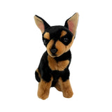 Taco chihuahua plush toy sitting front view