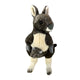 Plush toy kangaroo on a white background