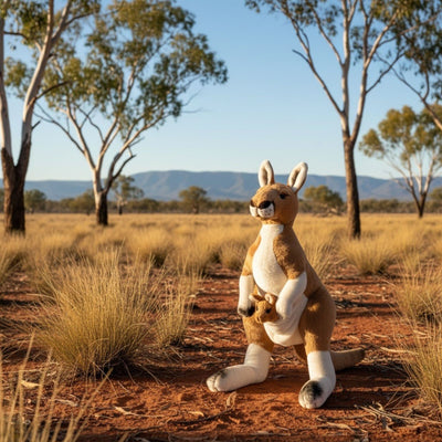 Tess (Kangaroo with baby - 34 cm)