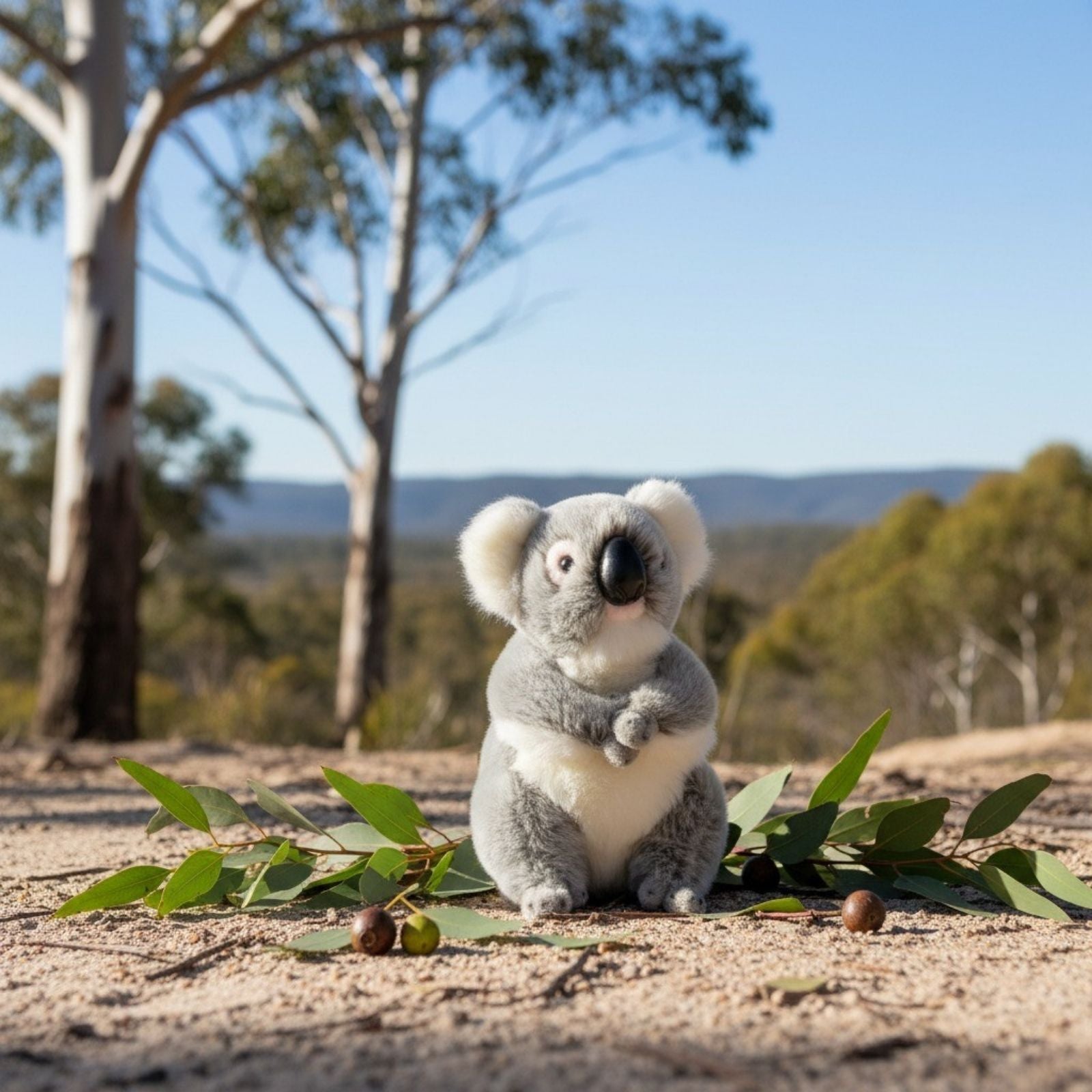 Tinker a quality plush Koala toy in mountain