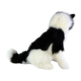 Tommy Border Collie plush toy sitting side view