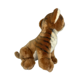 Tony tiger plush toy sitting side view