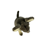 Plush toy kangaroo on a white background