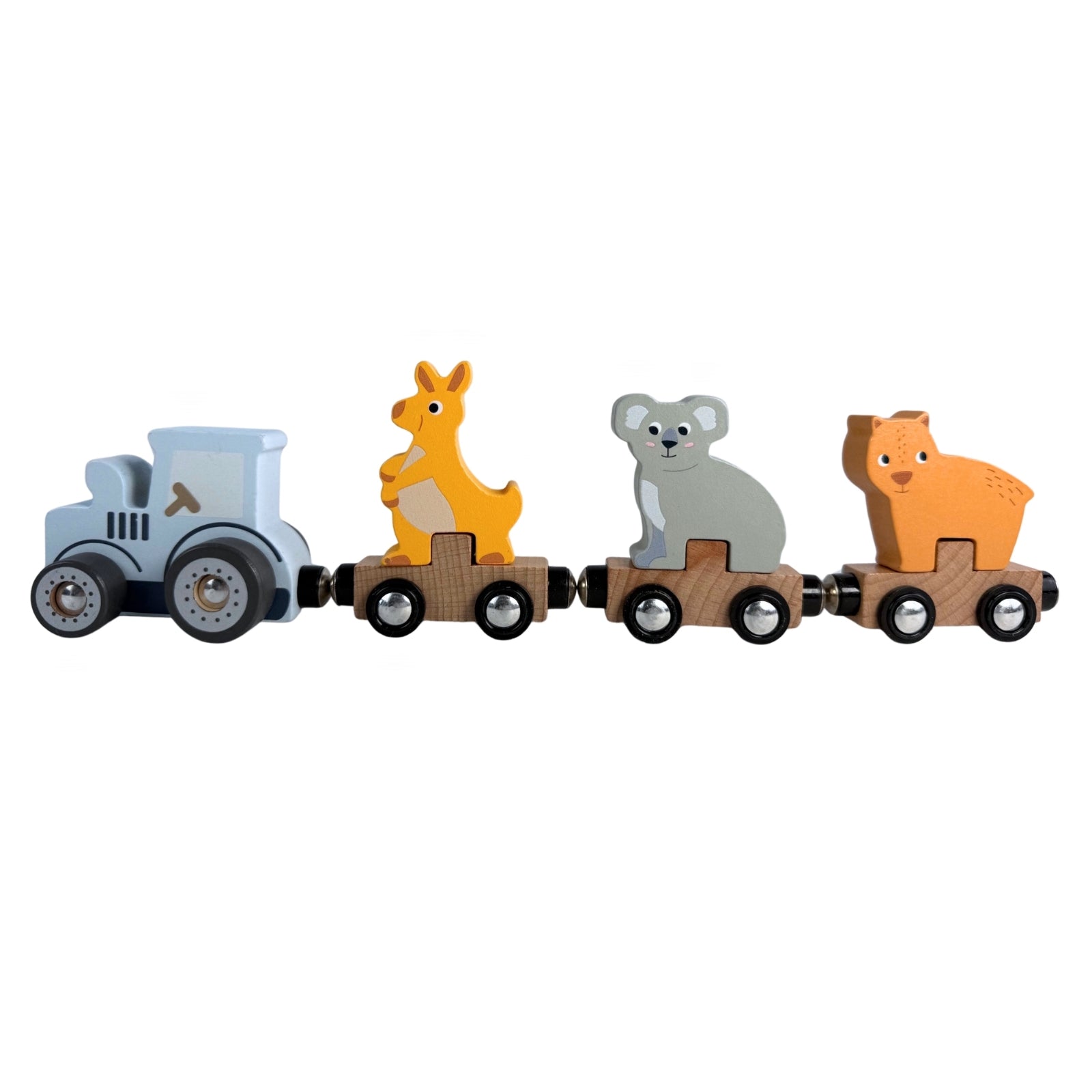 Aussie Animals Magnetic Wooden Train