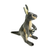 Trudy (Kangaroo with joey - 40cm, grey)