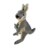 Trudy (Kangaroo with joey - 40cm, grey)