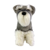 Watson Schnauzer plush toy sitting front view