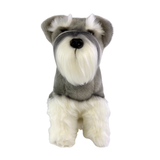 Watson Schnauzer plush toy sitting front view