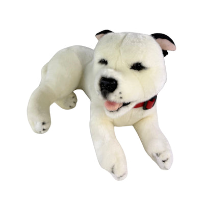 Winter - Staffy - 35cm lying, white