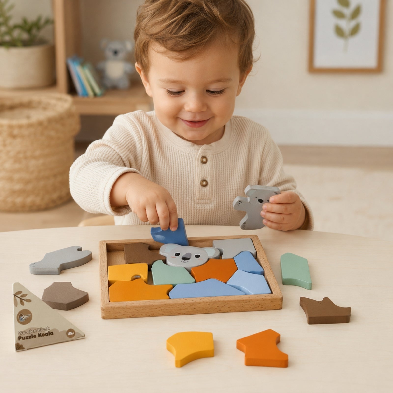 Wooden Block Puzzle Koala