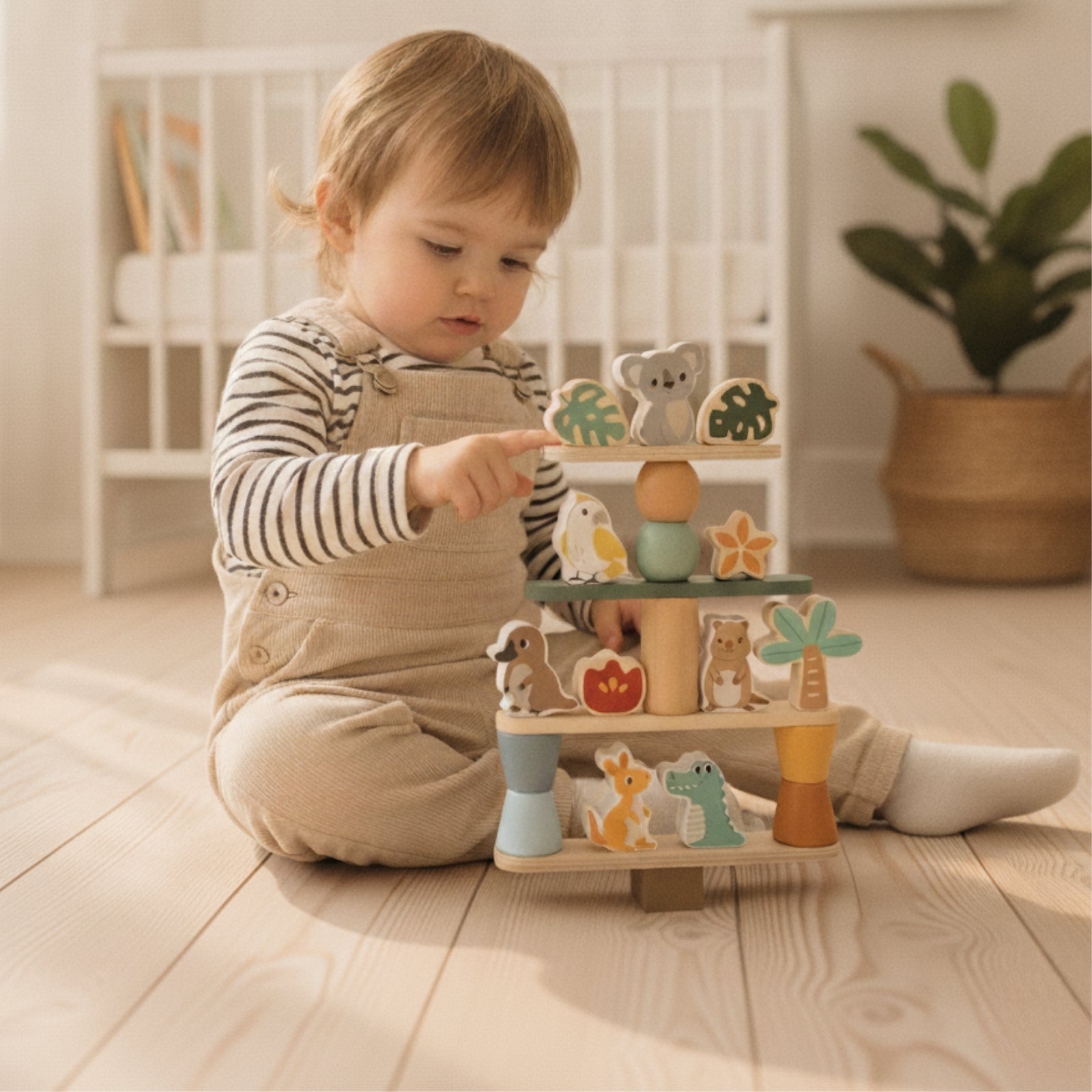 Aussie Animals Wooden Stacking Game