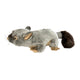 Plush toy resembling a small mammal on a white background