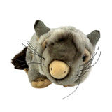 Plush toy resembling a Possum on a white background