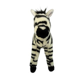 Zara zebra plush toy front view