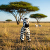 Zebra plush toy and is soft with hand-airbrushed details in a wild 