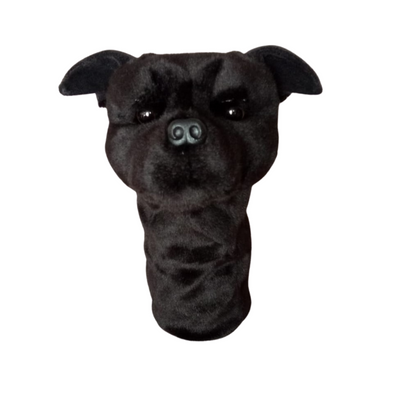 Staffy Golf Cover, black