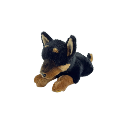 Gadget (Kelpie - 28cm floppy, black and tan)