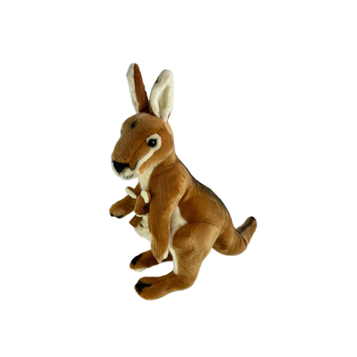 Dodger (Kangaroo with joey - 40cm, red)