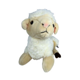 Lola sheep plush toy lying front view