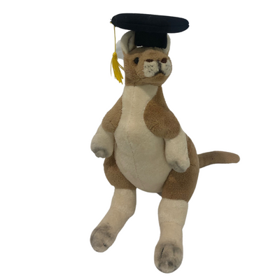 Gradhat Monty With Graduation Hat (Kangaroo - 28cm)
